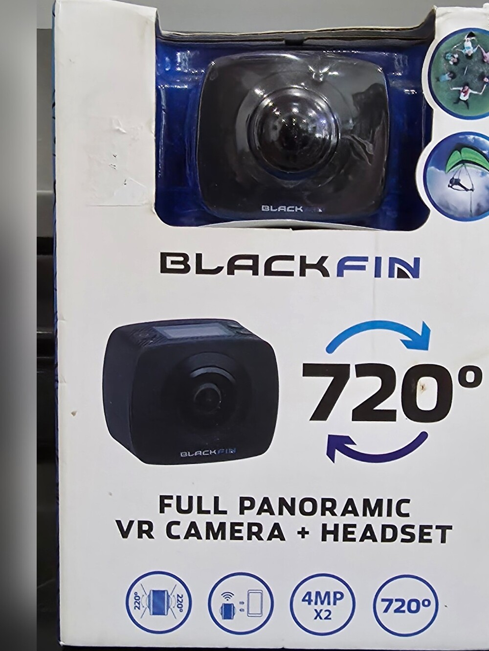 Blackfin Black 720° Full Panoramic VR Camera + Headset